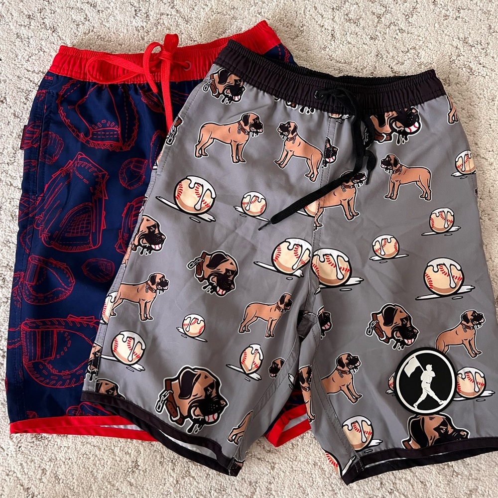 Boys Swim Trunks - Youth Large (two pair)